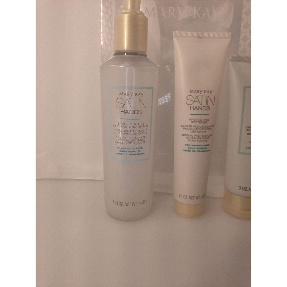MARY KAY Satin Hands Pampering Set NWT White Fragrance-Free Shea Butter - Picture 7 of 7